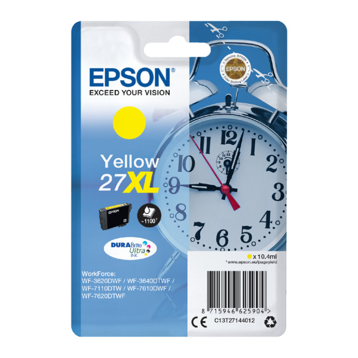 Inktcartridge Epson 27XL T2714 geel