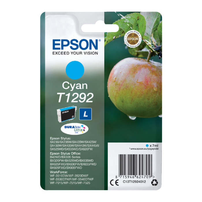 Inktcartridge Epson T1292 blauw