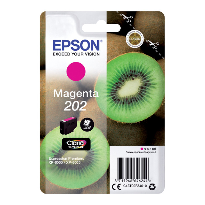 Inktcartridge Epson 202 T02F34 rood