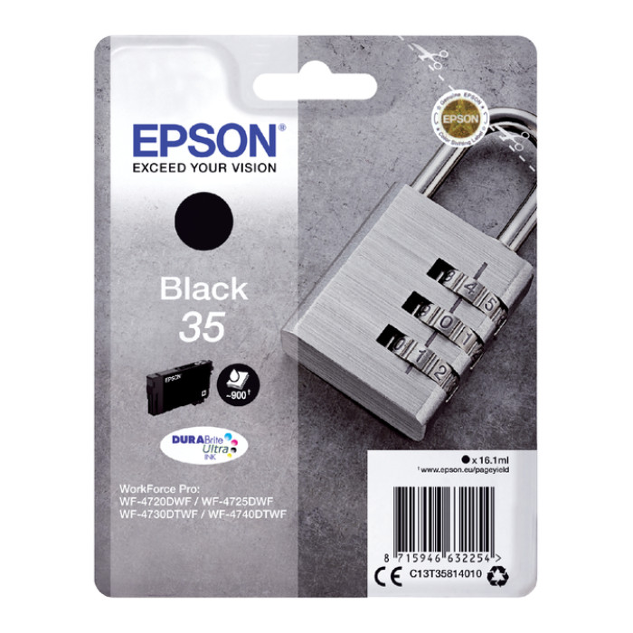 Inktcartridge Epson 35 T3581 zwart