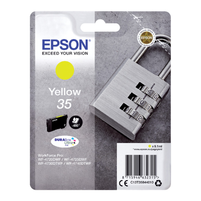 Inktcartridge Epson 35 T3584 geel