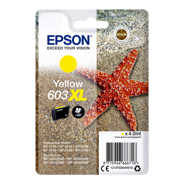Inktcartridge Epson 603XL T03A4 geel