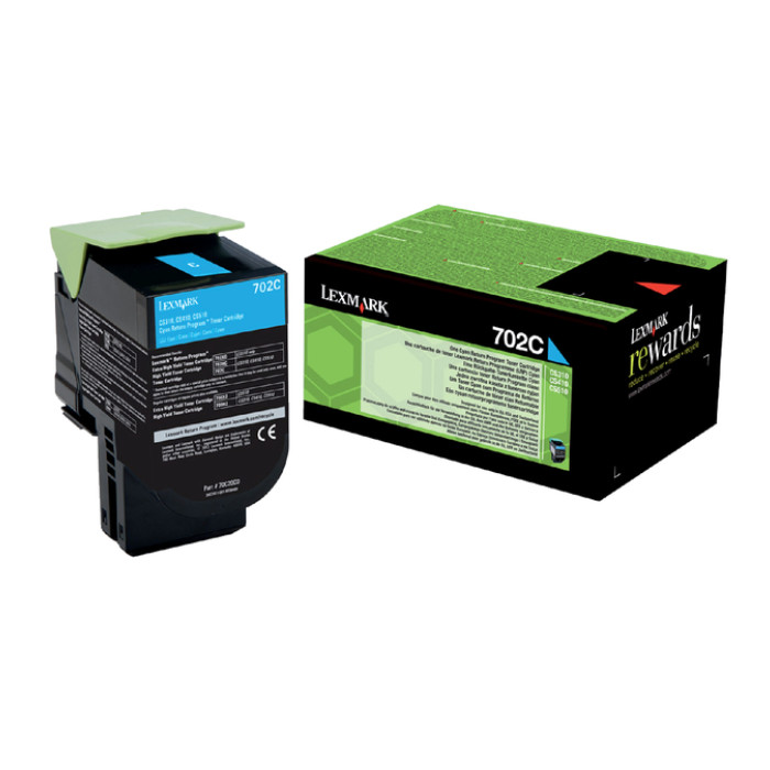 Tonercartridge Lexmark 70C20C0 prebate blauw