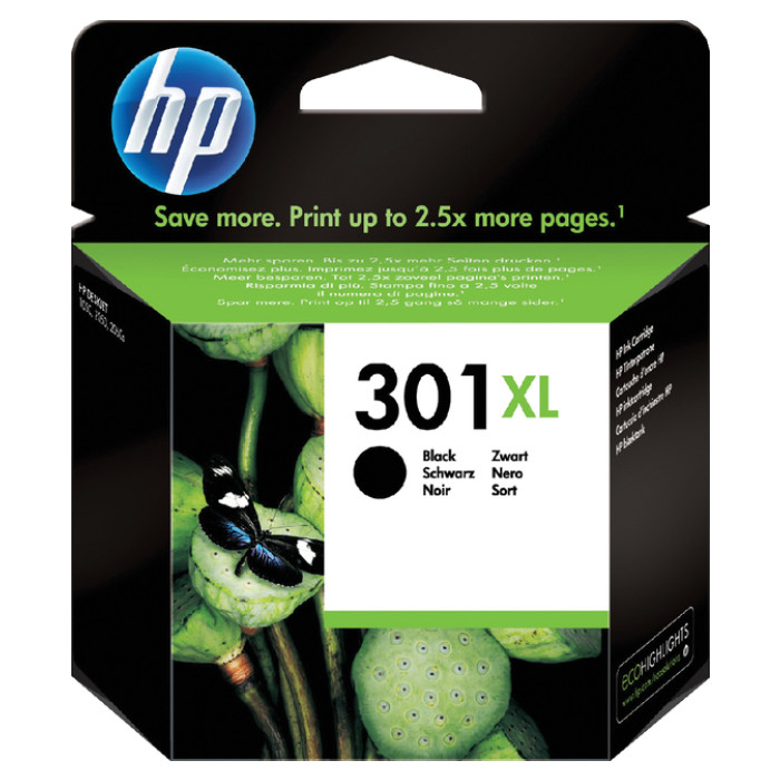 Inktcartridge HP CH563EE 301XL zwart