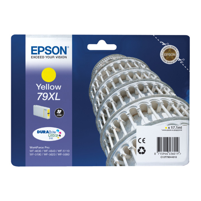 Inktcartridge Epson 79XL T7904 geel