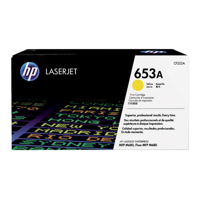 Tonercartridge HP CF322A 653A geel