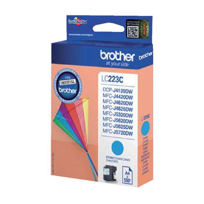 Inktcartridge Brother LC-223C blauw