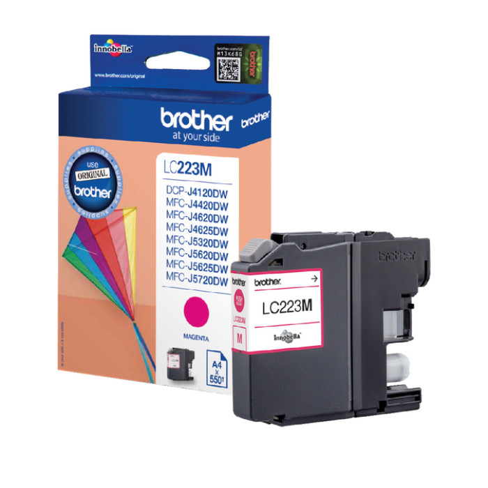 Inktcartridge Brother LC-223M rood