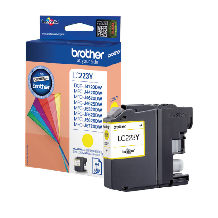 Inktcartridge Brother LC-223Y geel