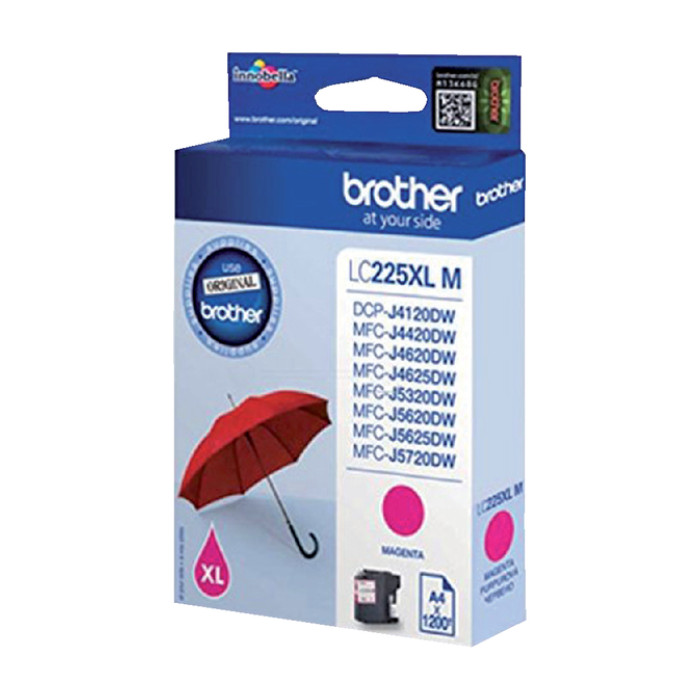 Inktcartridge Brother LC-225XLM rood