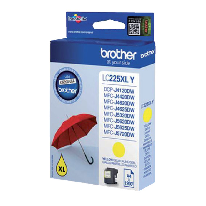 Inktcartridge Brother LC-225XLY geel