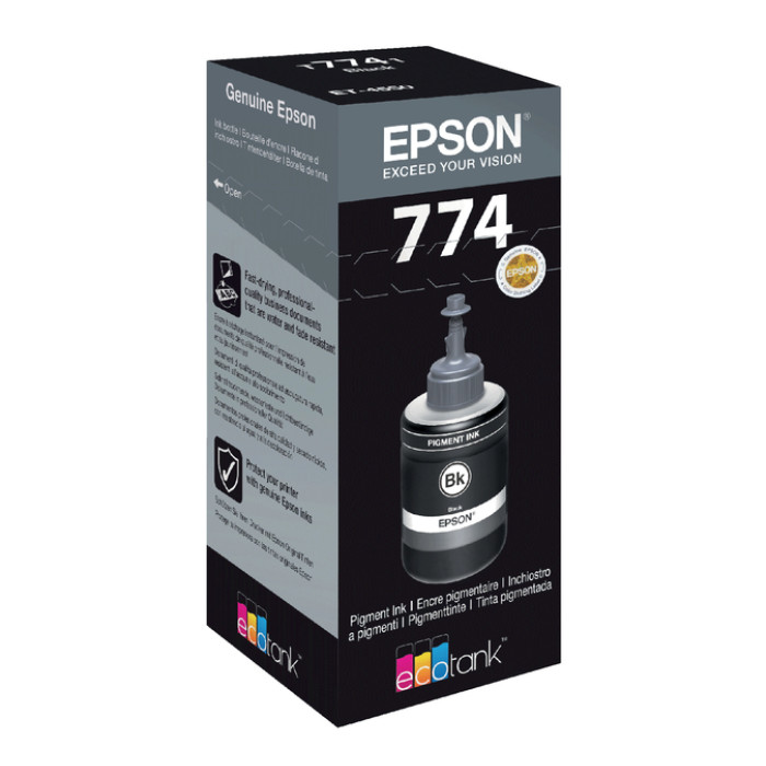 Navulinkt Epson 774 T7741 zwart