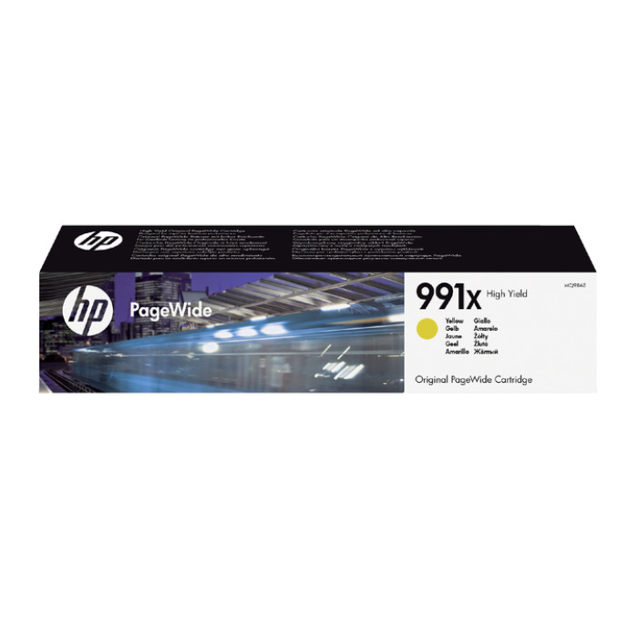 Inktcartridge HP M0J98AE 991X geel