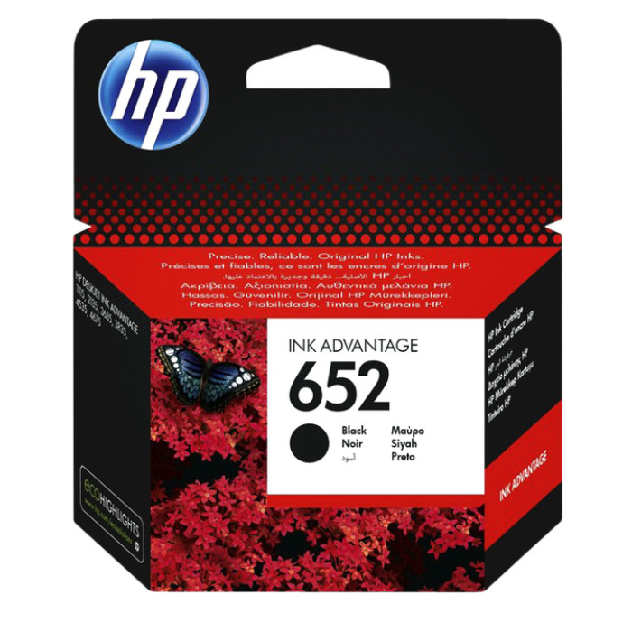 Inktcartridge HP F6V25AE 652 zwart