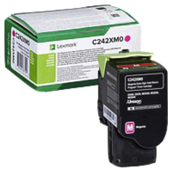 Tonercartridge Lexmark C242XM0 rood