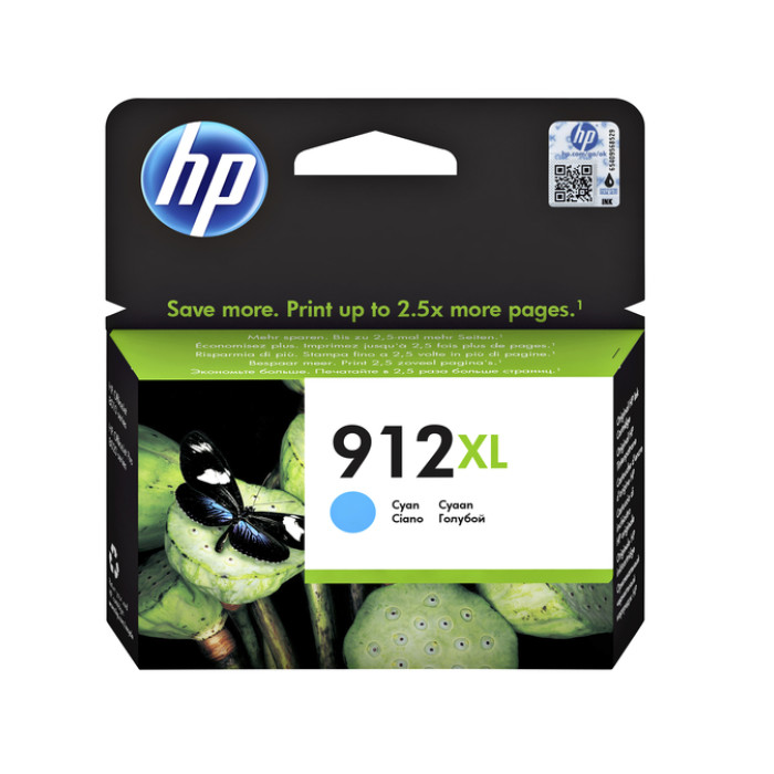Inktcartridge HP 3YL81AE 912XL blauw