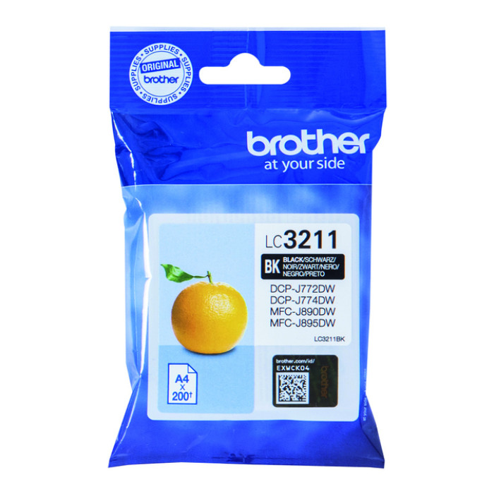 Inktcartridge Brother LC-3211BK zwart