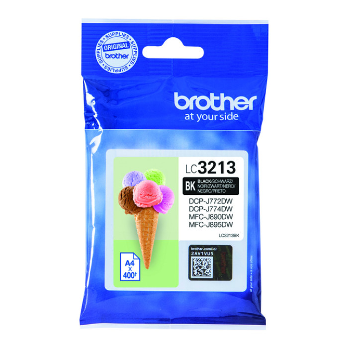 Inktcartridge Brother LC-3213BK zwart