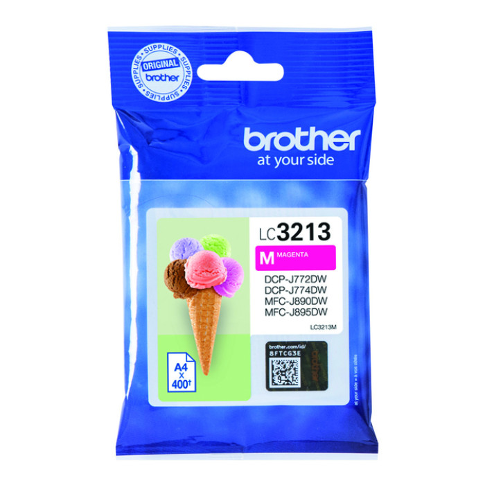 Inktcartridge Brother LC-3213Mrood