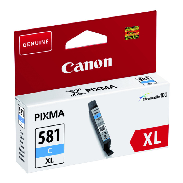 Inktcartridge Canon CLI-581XL blauw