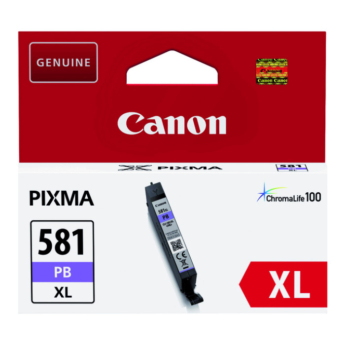 Inktcartridge Canon CLI-581XL foto blauw