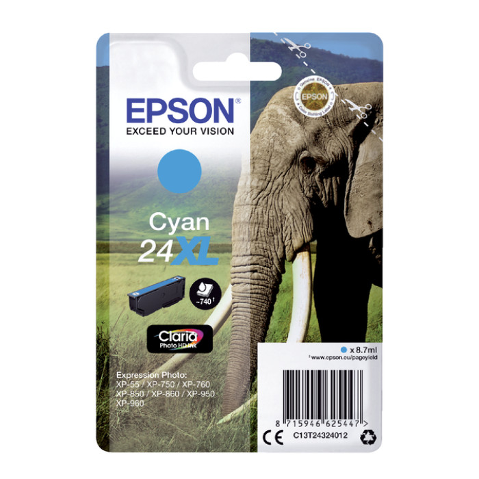 Inktcartridge Epson 24XL T2432 blauw