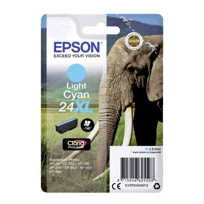 Inktcartridge Epson 24XL T2435 lichtblauw