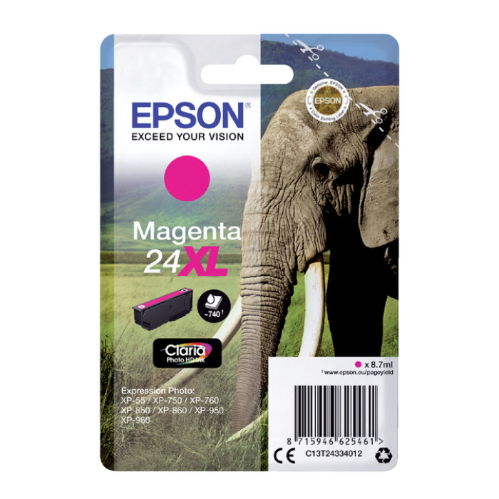 Inktcartridge Epson 24XL T2433 rood