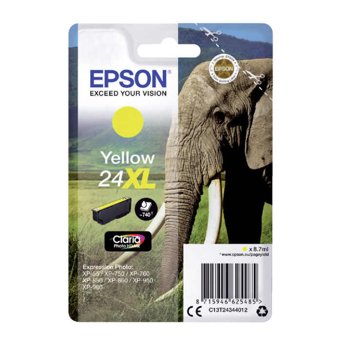 Inktcartridge Epson 24XL T2434 geel