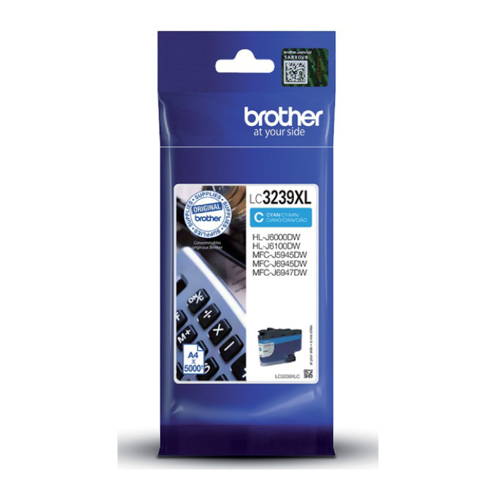 Inktcartridge Brother LC-3239XLC blauw