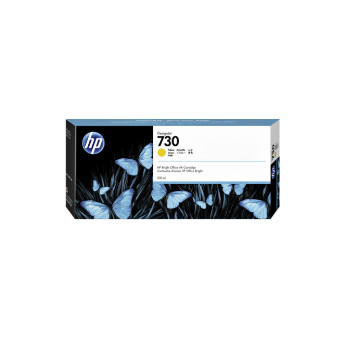 Inktcartridge HP P2V70A 730 300ml geel