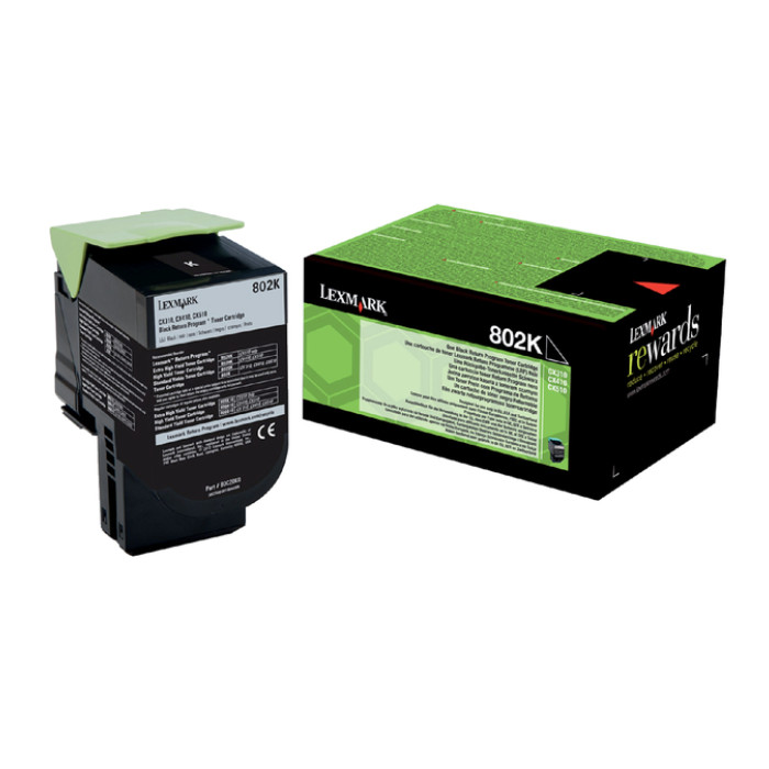 Tonercartridge Lexmark 80C20K0 prebate zwart