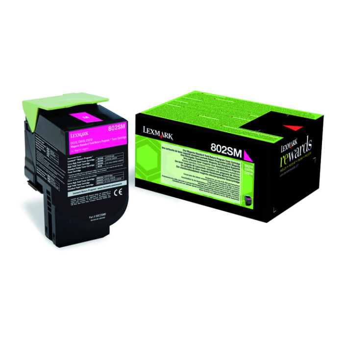 Tonercartridge Lexmark 80C2SM0 prebate rood