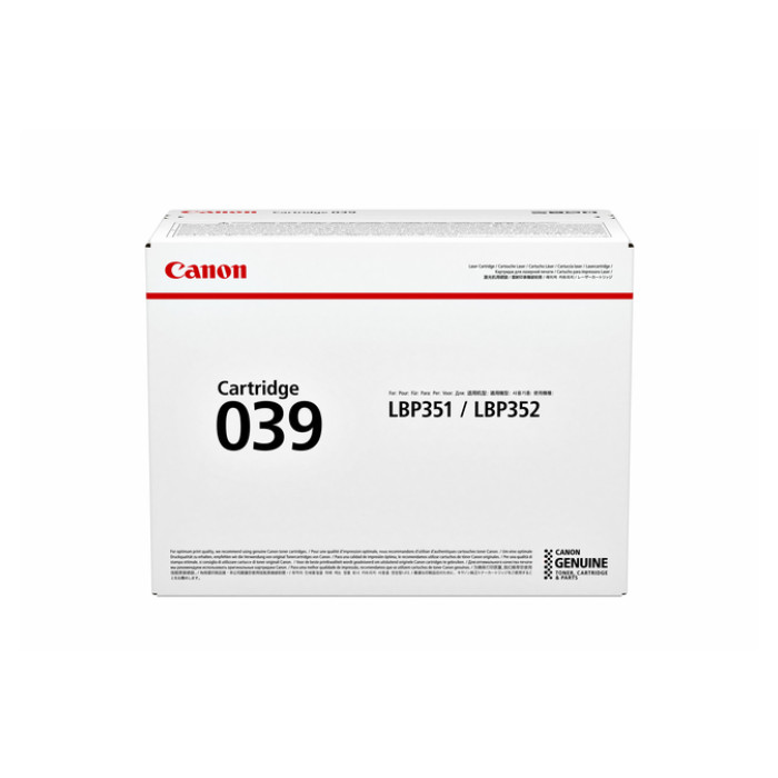 Tonercartridge Canon 039 zwart