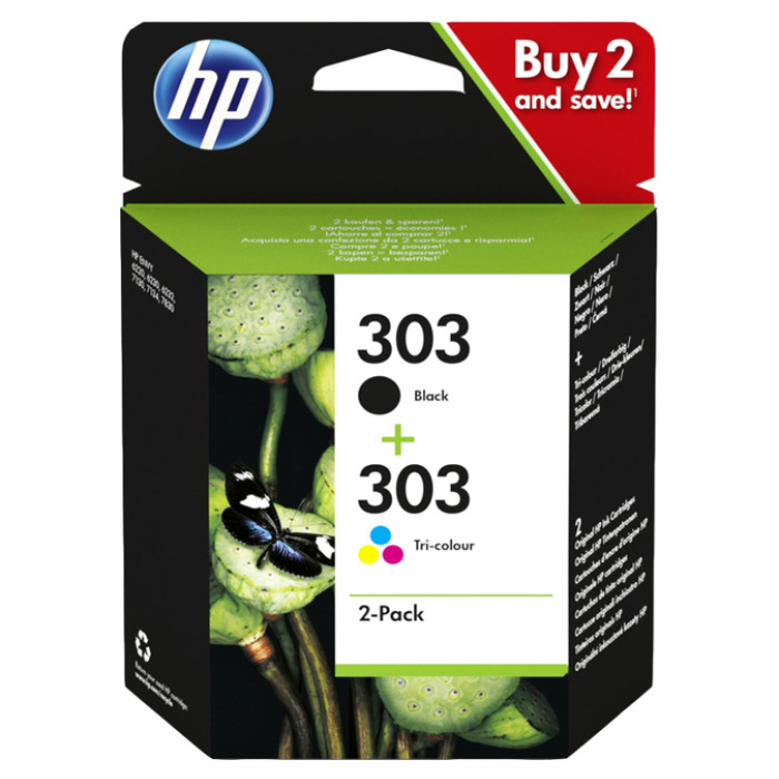 Inktcartridge HP 3YM92AE 303 zwart + kleur