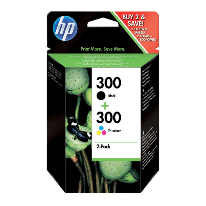 Inktcartridge HP CN637EE 300 zwart + kleur