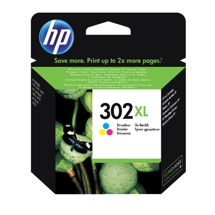 Inktcartridge HP F6U67AE 302XL kleur
