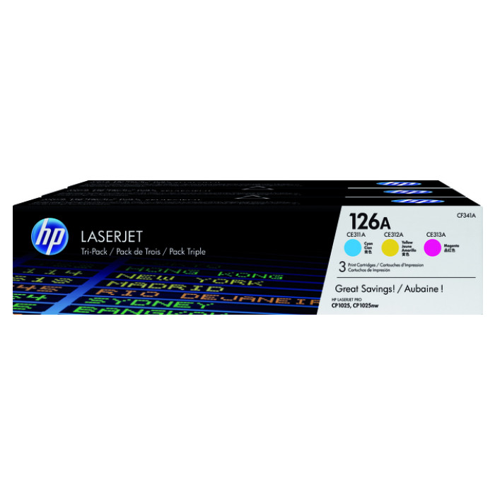 Tonercartridge HP CF341AM 126A 3 kleuren