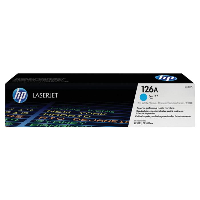 Tonercartridge HP CE311A 126A blauw