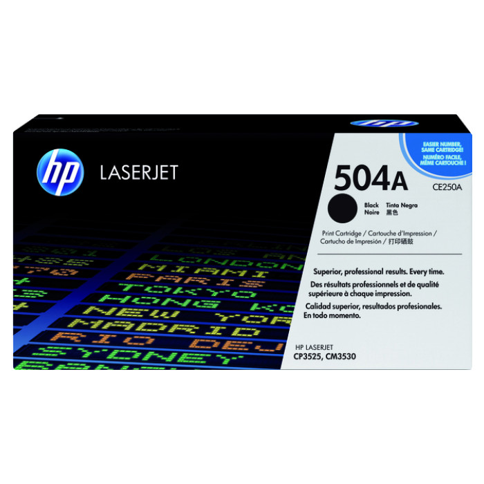 Tonercartridge HP CE250A 504A zwart