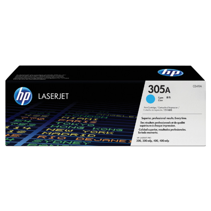 Tonercartridge HP CE411A 305A blauw