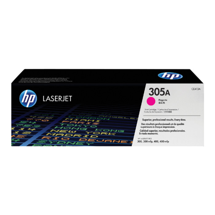 Tonercartridge HP CE413A 305A rood