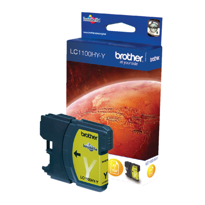 Inktcartridge Brother LC-1100HYY geel