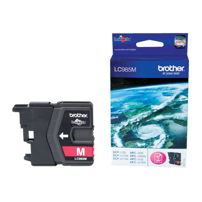 Inktcartridge Brother LC-985M rood