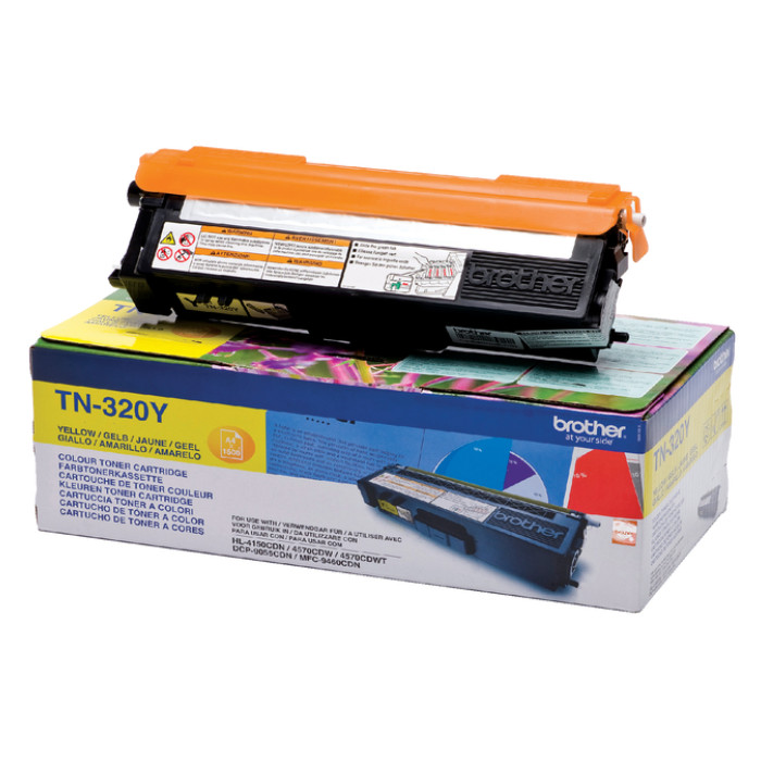 Toner Brother TN-320Y geel