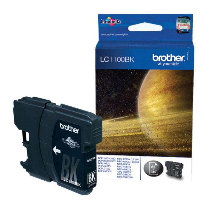 Inktcartridge Brother LC-1100BK zwart