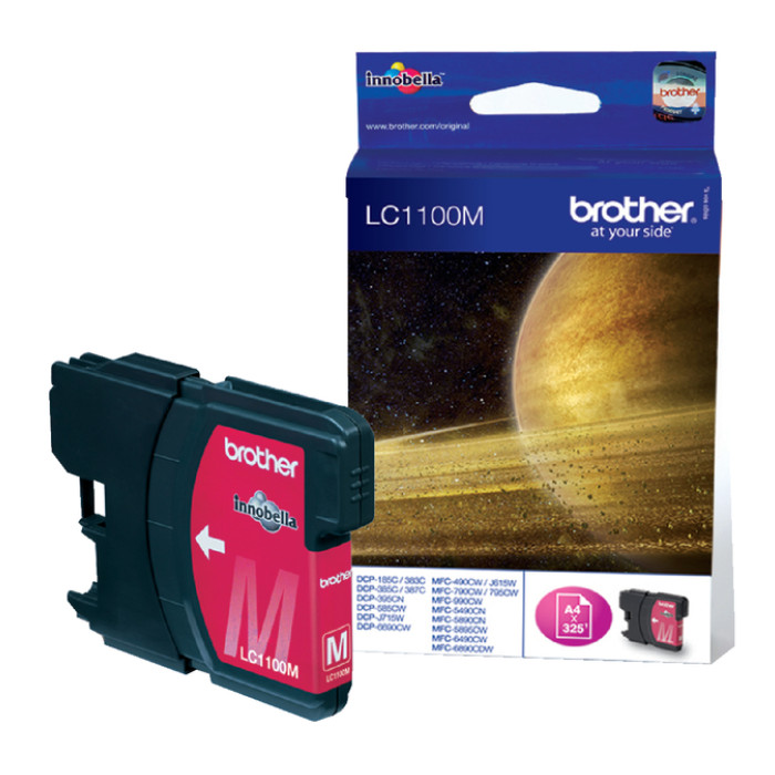 Inktcartridge Brother LC-1100M rood