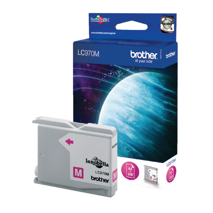 Inktcartridge Brother LC-970M rood