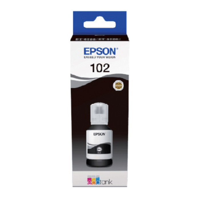 Navulinkt Epson 102 T03R1 zwart