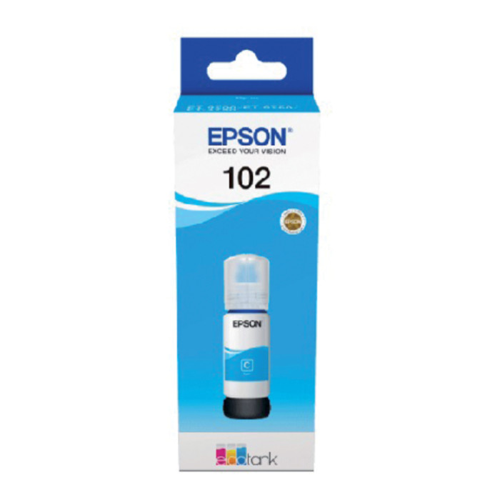 Navulinkt Epson 102 T03R2 blauw
